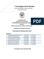 Propuesta de Intervención TRASTORNO LIMITE DE PERSONALIDAD