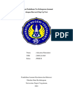 Laporan Praktikum Tes Kebugaran Jasmani - Adiyatma Ramadani 206001241063 PJKR B