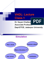 VHDL Lecture 1 - Simulation and Hardware Description