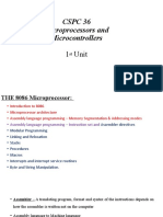 CSPC 36 Microprocessors and Microcontrollers: 1 Unit