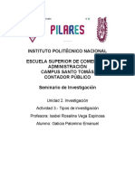 Actividad 3. - Tipos de Investigación