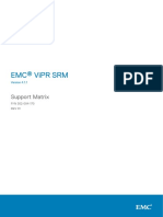 EMC Vipr SRM: Support Matrix