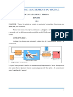 Devoir de Traitement Du Signal