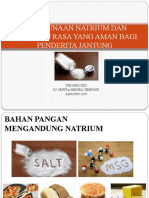 Penggunaan Natrium Dan Penyedap Rasa Yang Aman Bagi (Penyuluhan Jantung)