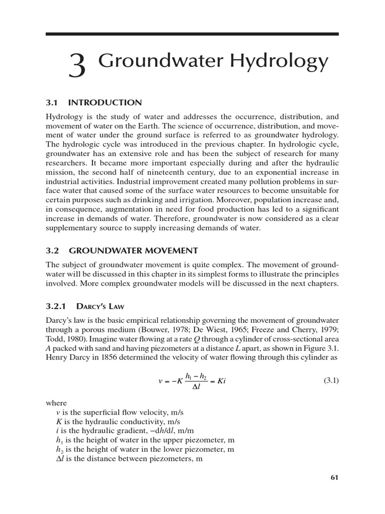 Groundwater Hydrology | PDF | Porosity | Permeability (Earth Sciences)