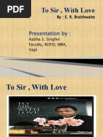 Dr. Aabha S Singhvi Review On" To Sir With Love"