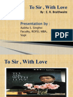 Dr. Aabha S Singhvi Review On" To Sir With Love"