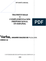 Transitividad y Complementacion Preposic