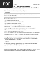 Lab 1: What's Inside A PC?: Your Logbook Separately From Your Lab Partner