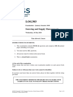 Sourcing and Supply Management: Page 1 of 6 Examination - January Semester 2018