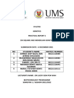 SY12703 Genetics Practical Report 5 Chi Square and Mendelian Genetics