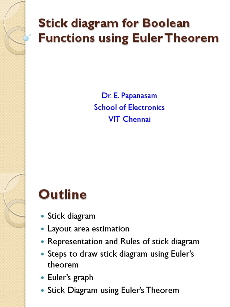 Stick Diagrams for Boolean Functions | PDF | Cmos | Vertex (Graph Theory)