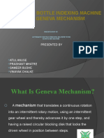 Automatic Bottle Indexing Machine With Geneva Mechanism: Presented by