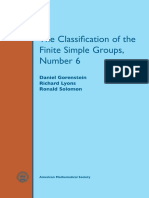 (40, Number 6) (Mathematical Surveys and Monographs) Daniel Gorenstein, Richard Lyons, Ronald Solomon - The Classification of the Finite Simple Groups, Number 6, Part IV_ the Special Odd Case. 6-Ameri