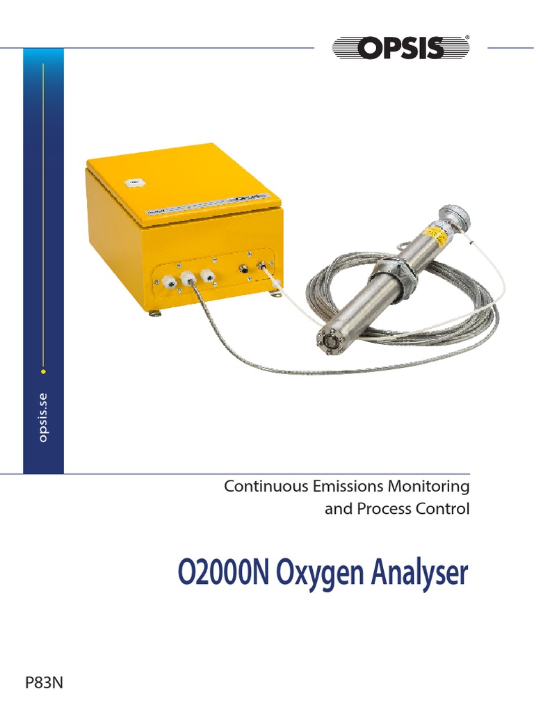 OPSIS O2000N Oxygen Analyzer Overview | PDF | Calibration | Process Control