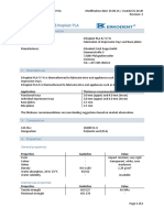 Product Datasheet Erkoplast PLA: 1. Manufacturer Information