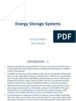 Energy Storage Systems Lecture Notes