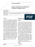 Consensus Document On Treatment of Infections in Diabetic Foot