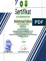 Sertifikat MOHAMMAD FATHONI