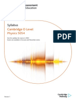 o Level Physics-syllabus