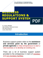 Ent300 - m6 - Business Regulations & Support System