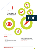 Grammar & Vocabulary: Aptis Practice Test