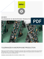 Tolerances in Microphone Production