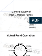 General Study of HDFC Mutual Funds: Presented by Veena P (089542)