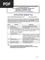 Notice Inviting Tender