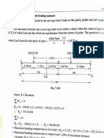 Moment Calculation For Gantry Girder