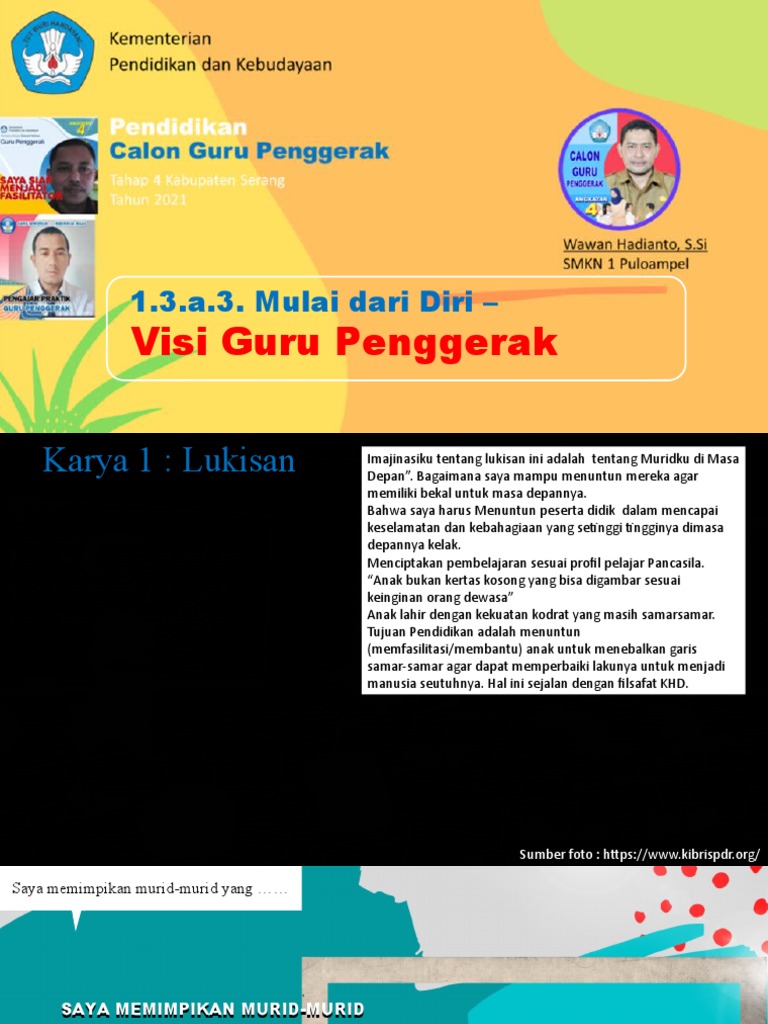 1.3.a.3. Visi Guru Penggerak | PDF | Karier & Perkembangan