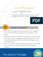 Status of Philippine Legal Profession Overview