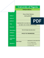 Comparative Analysis of A Transfer Field Machine and An Induction Machine