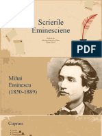 Scrierea Eminesciană. Proiect Tic