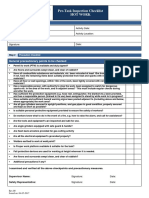 Pre-Task Inspection Checklist Hot Work: General Precautionary Points To Be Checked Yes No
