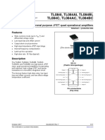 TL084I, TL084AI, TL084BI, TL084C, TL084AC, TL084BC: General Purpose JFET Quad Operational Amplifiers