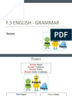 F.3 English - Grammar: Tenses