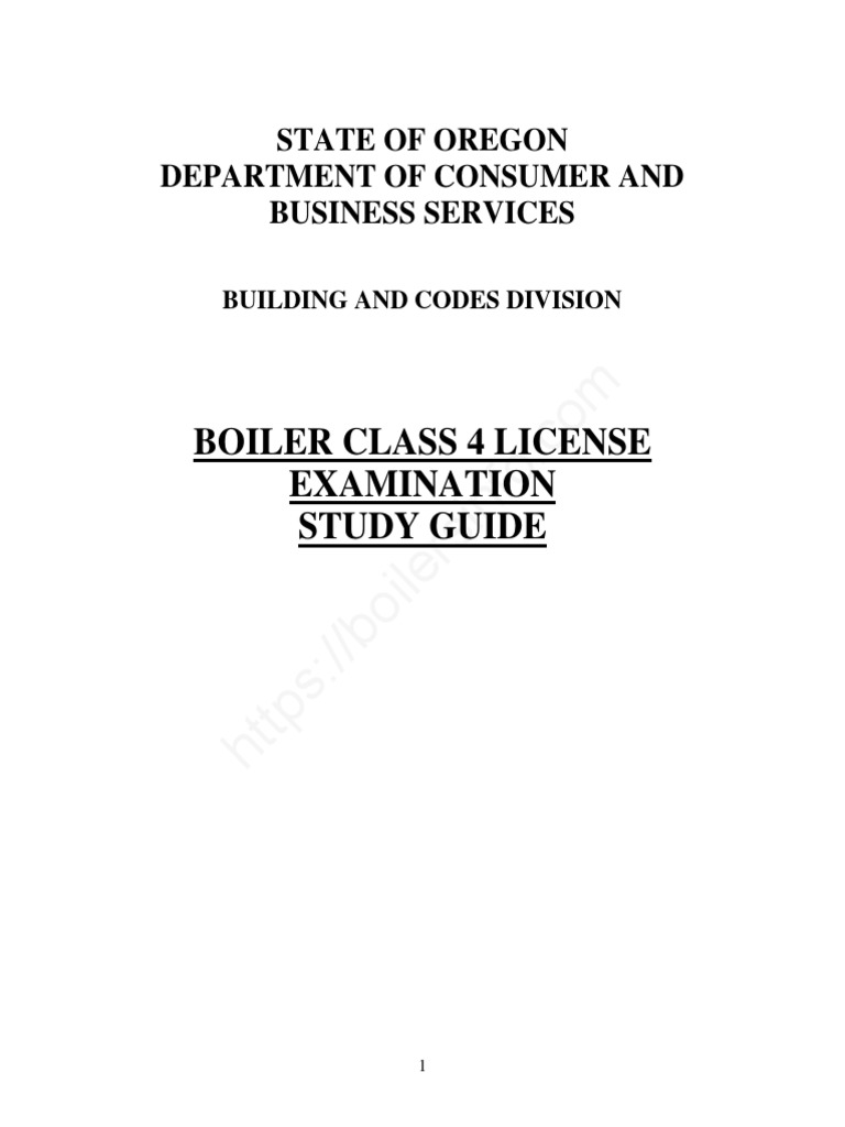 Boiler License Exam Guide PDF Boiler Pipe (Fluid Conveyance)