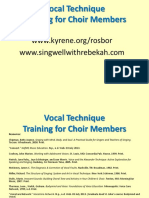 25. Vocal Technique Training for Choir Members (Inglés) (Presentación) Autor Jeffery Bauman