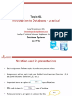 1. Introduction to Databases - practical