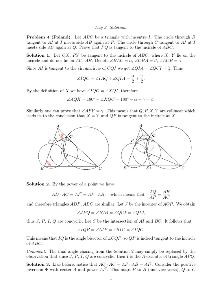 Triangle Tangents and Integer Sequences | PDF | Triangle | Vertex ...