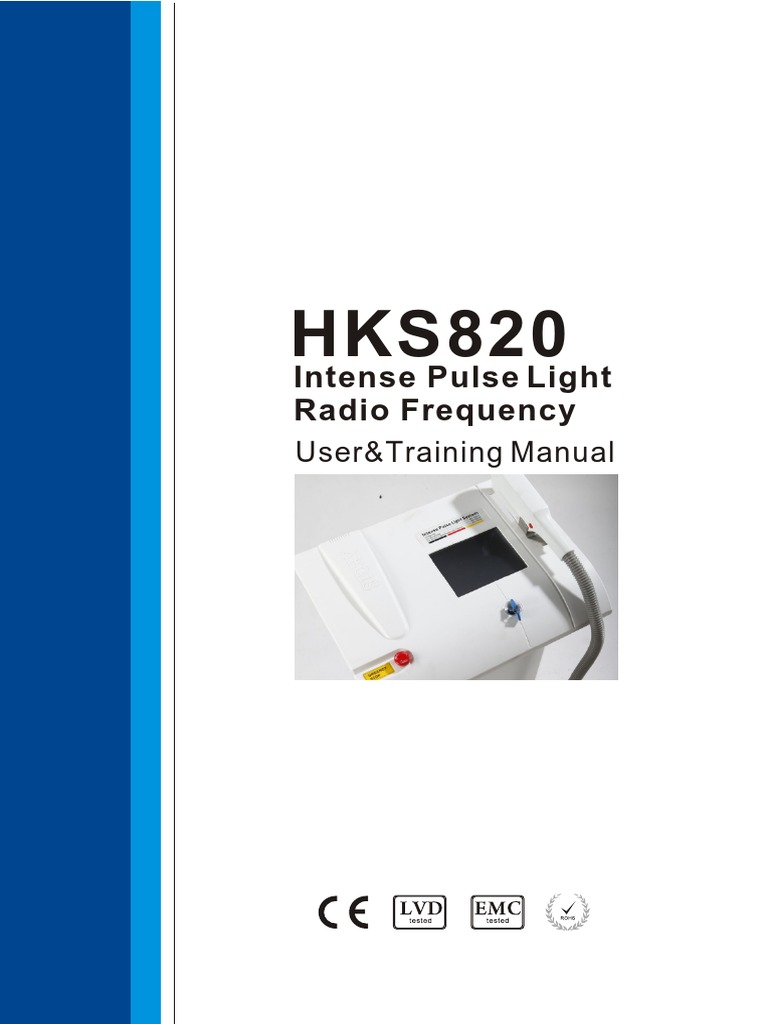 Intense Pulse Light Radio Frequency User&Training Manual PDF