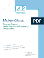 Tema 1 de La Oposición de Profesores de Secundaria Especialidad Matemáticas