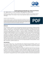 SPE-175058-MS Development of A Mechanistic Numerical Simulator For Preformed Particle Gel Applications in Non-Crossflow Heterogeneous Reservoirs