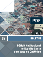 Déficit Habitacional no ES com base no CadÚnico