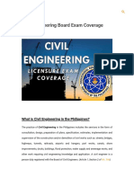 Civil Engineering Board Exam Coverage