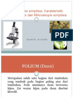 Jenis-Jenis Simplisia, Karakteristik Makroskopis Dan Mikroskopis Simplisia (Pertemuan 2)