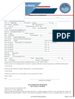 Formulário indicação candidato maçonaria