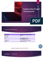 Engineering Project Management: LECTURE - 17 & 18