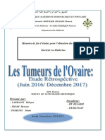 Les Tumeurs de L Ovaire Etude Retrospective Juin 2016 Decembre 2017 EHS Tlemcen Service de Gynecologie Obstetrique